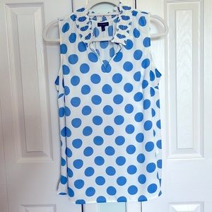 Talbots sleeveless blouse size medium